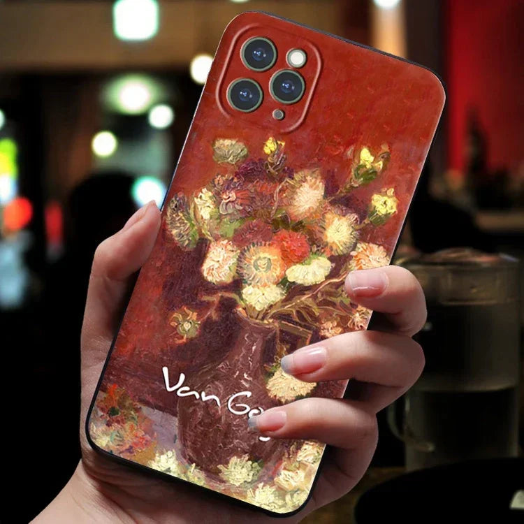 Phone case of Van Gogh's Red poppies and daisies