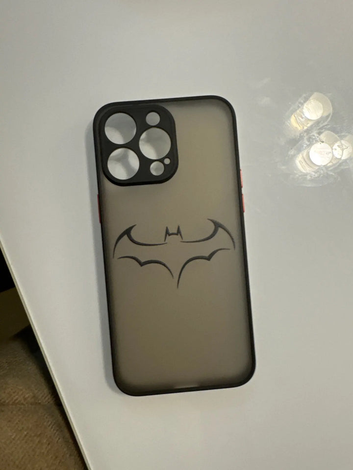 Phone case featuring the batman logo