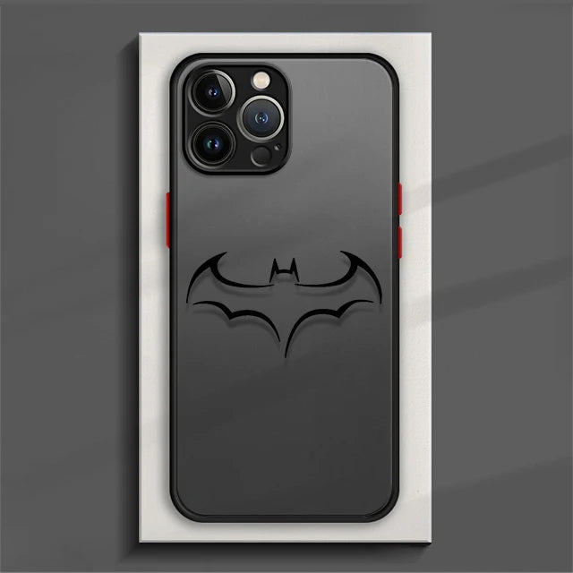 Phone case featuring the batman logo