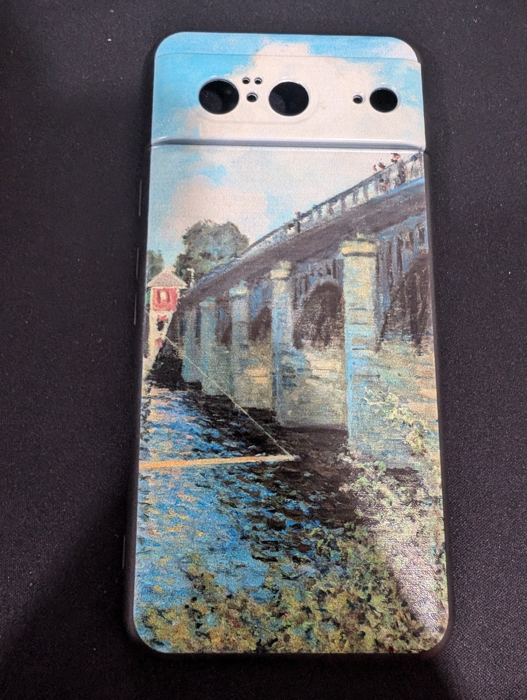 Claude Monet's The Argenteuil Bridge as google pixel phone case