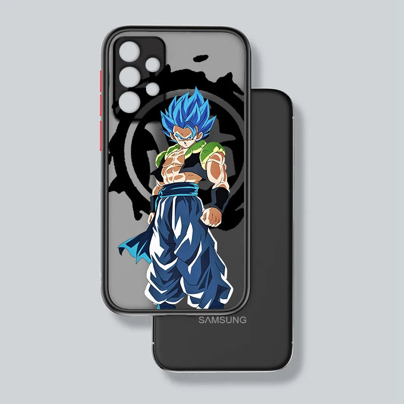 Samsung case of Gogeta in Super Saiyan Blue form