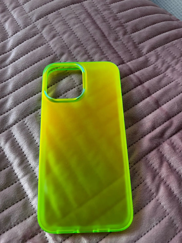 light green gradient and matte phone case