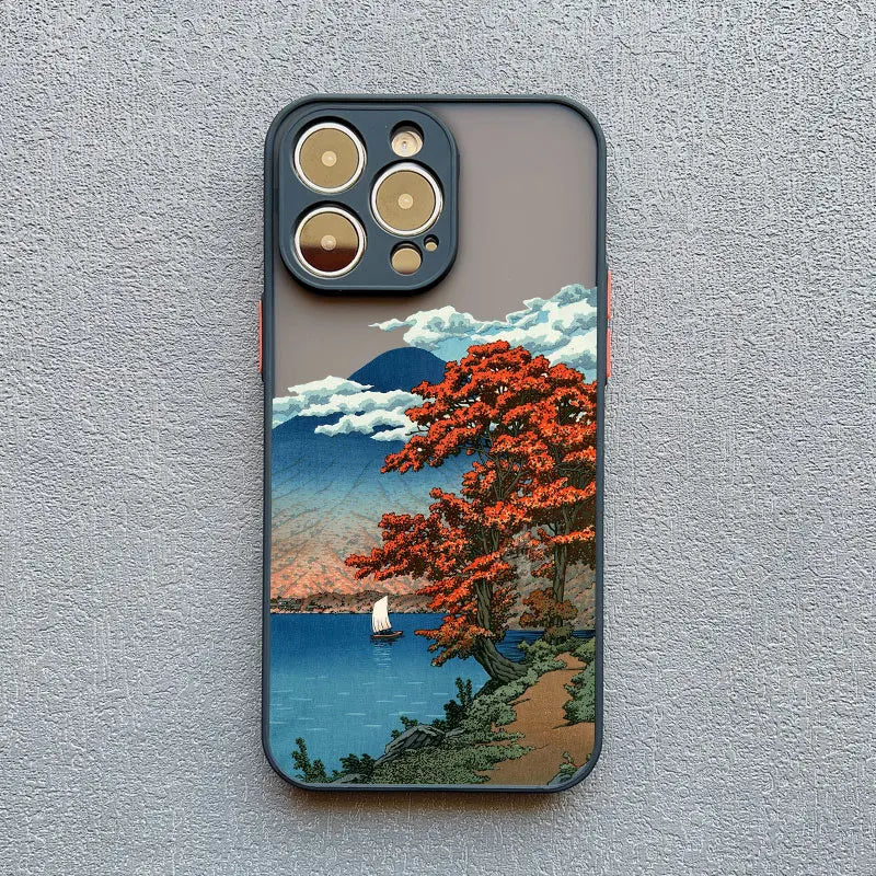 black edge japanese phone case