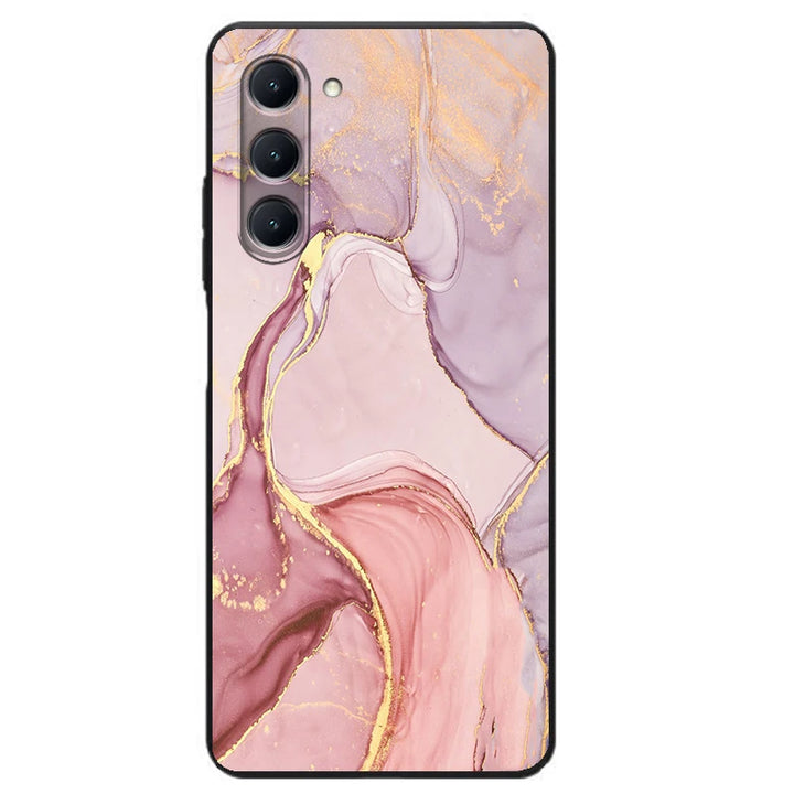 light colored marble pattern phone case