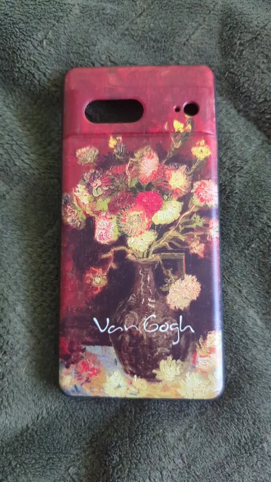 Van Gogh's Red Roses case for Pixel