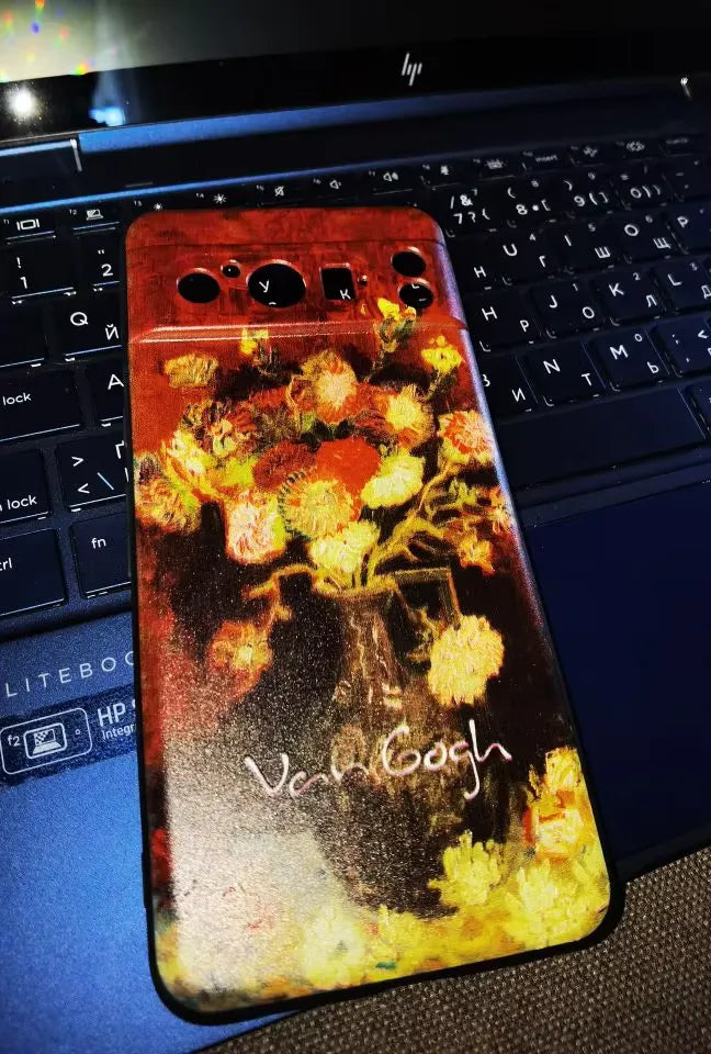 Van Gogh's Red Roses case for Pixel