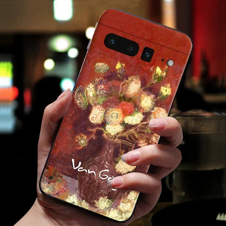 Van Gogh's Red Roses case for pixel