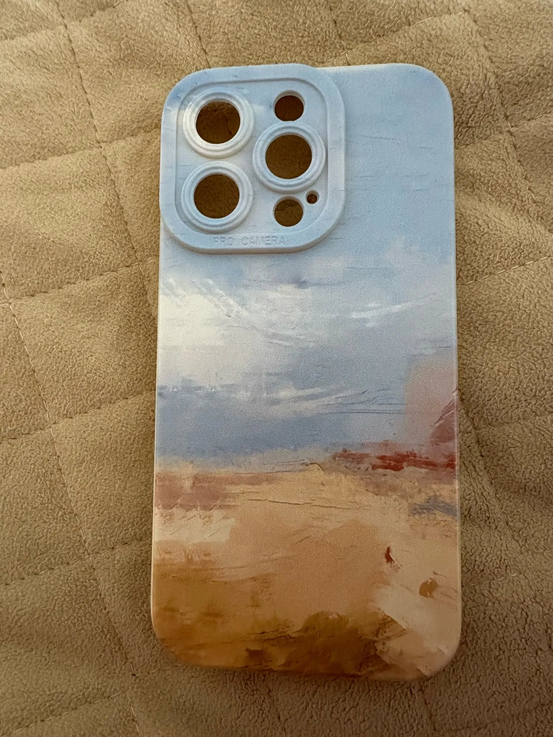 red sand inspired watercolor phone case