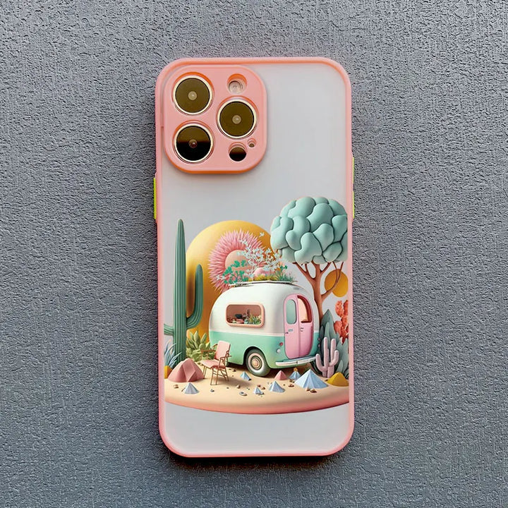 3d pink edge phone case