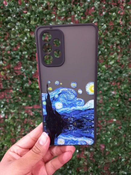 Van Gogh's frosted phone case of Starry Night