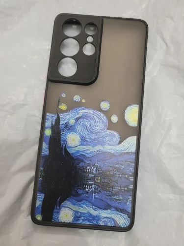 Van Gogh's frosted phone case of Starry Night