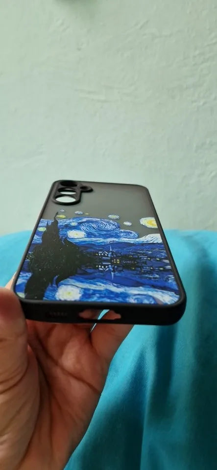 Van Gogh's frosted phone case of Starry Night