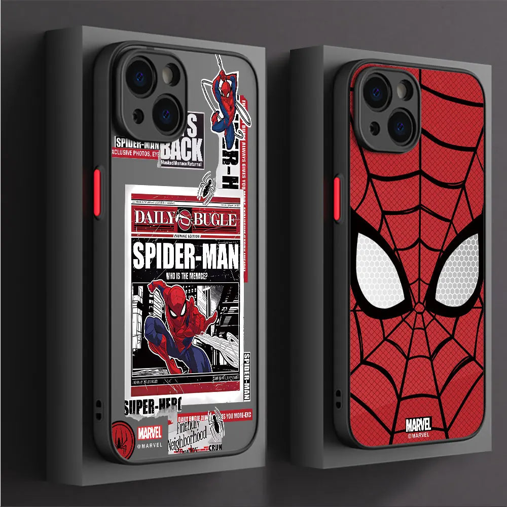 Two Spiderman design phone cases