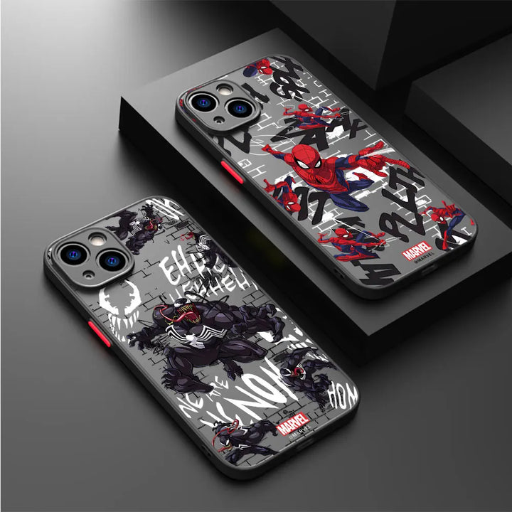 Two Spiderman design phone cases