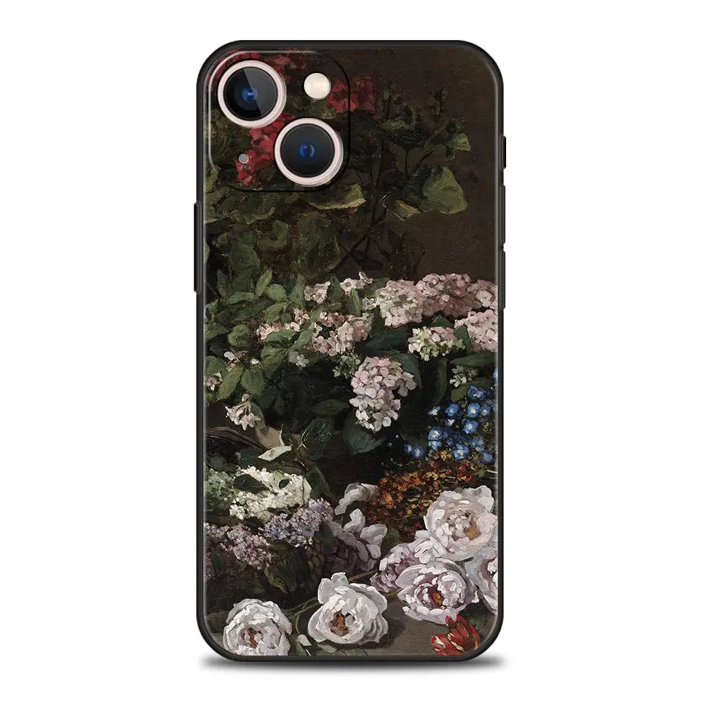 phone case of Monet's Spring Flowers