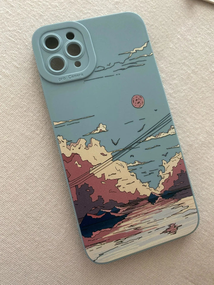 Sunset scenery iPhone case