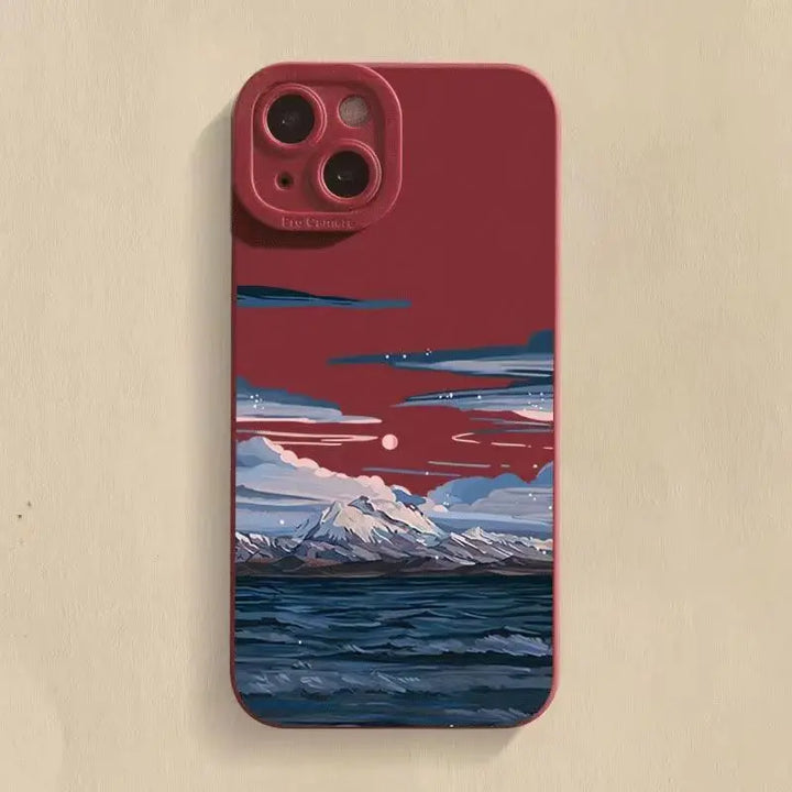 Sunset scenery iPhone case