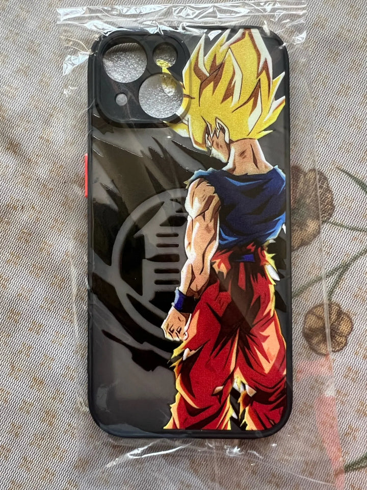 Phone case of Goku in Super Saiyan form