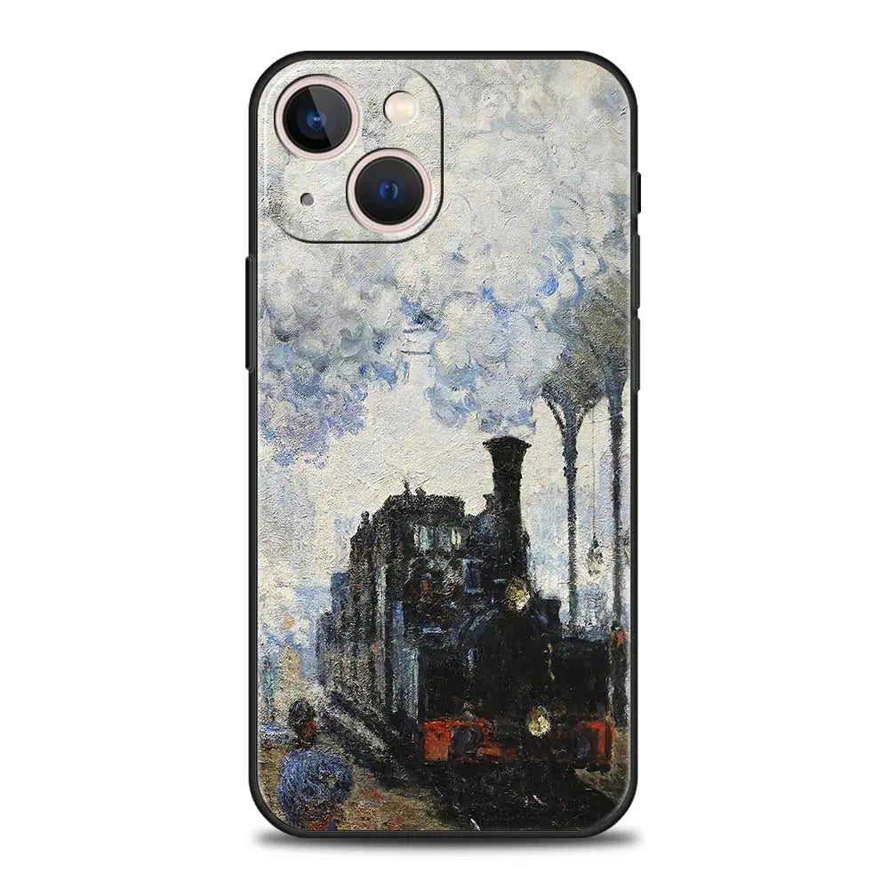 Phone case of Monet's The Gare Saint-Lazare: Arrival of a Train