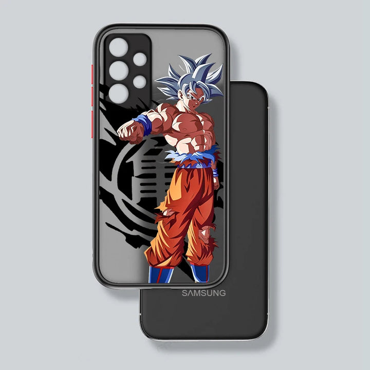 Samsung case of Goku in Ultra Instinct form