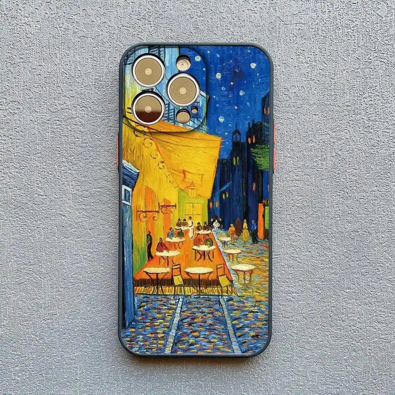 phone case of van gogh's cafe terrace at night