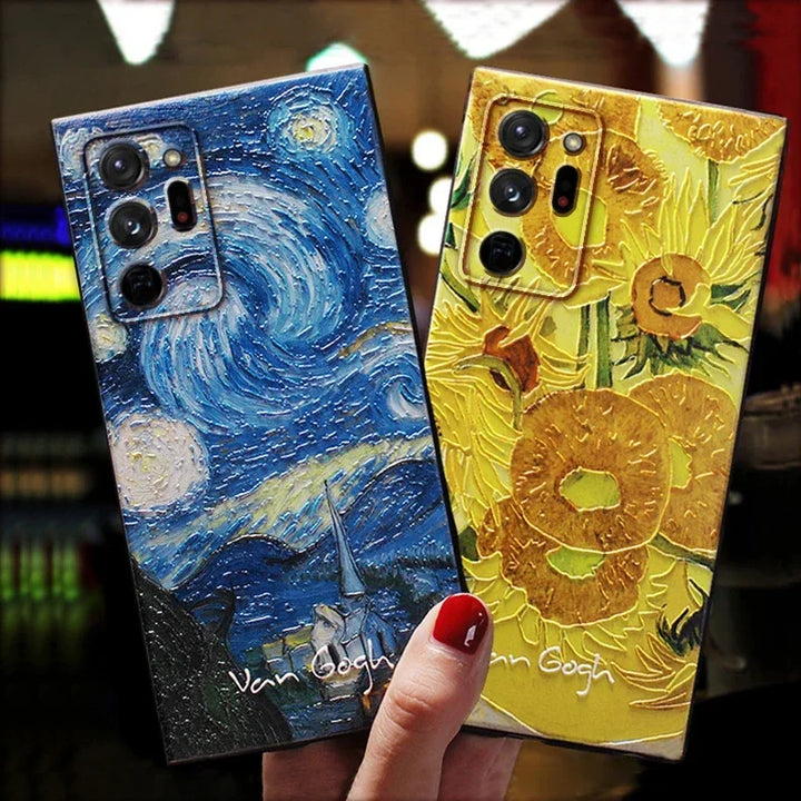 Two of Van Gogh's famous paintings as samsung cases