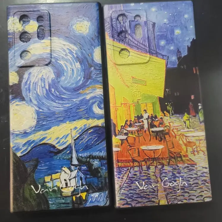 Two of Van Gogh's famous paintings as samsung cases