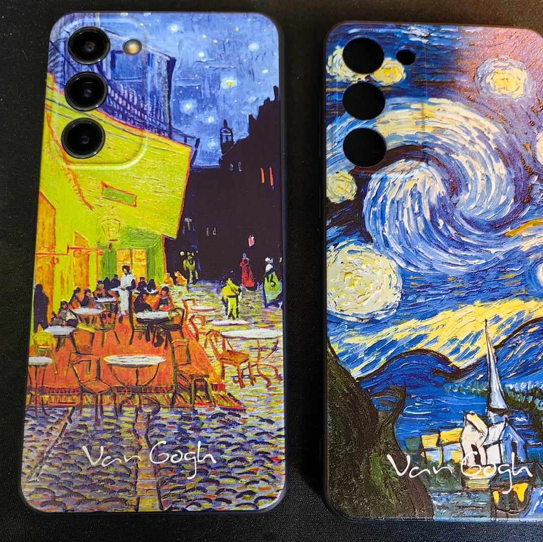 Two of Van Gogh's famous paintings as samsung cases