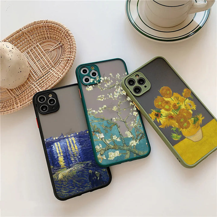 Three of Van Gogh's famous paintings as iPhone cases