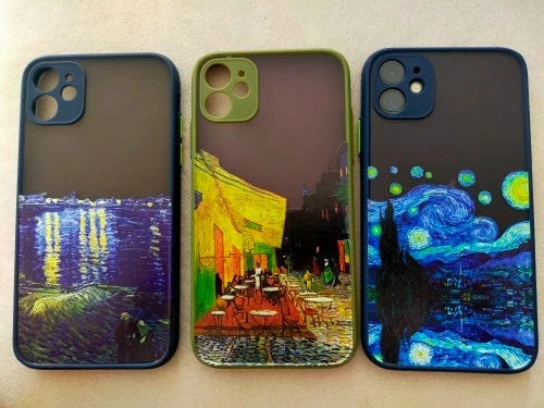 Three of Van Gogh's famous paintings as iPhone cases