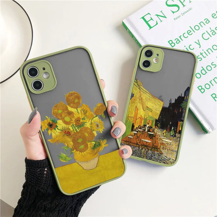 Two of Van Gogh's famous paintings as iPhone cases