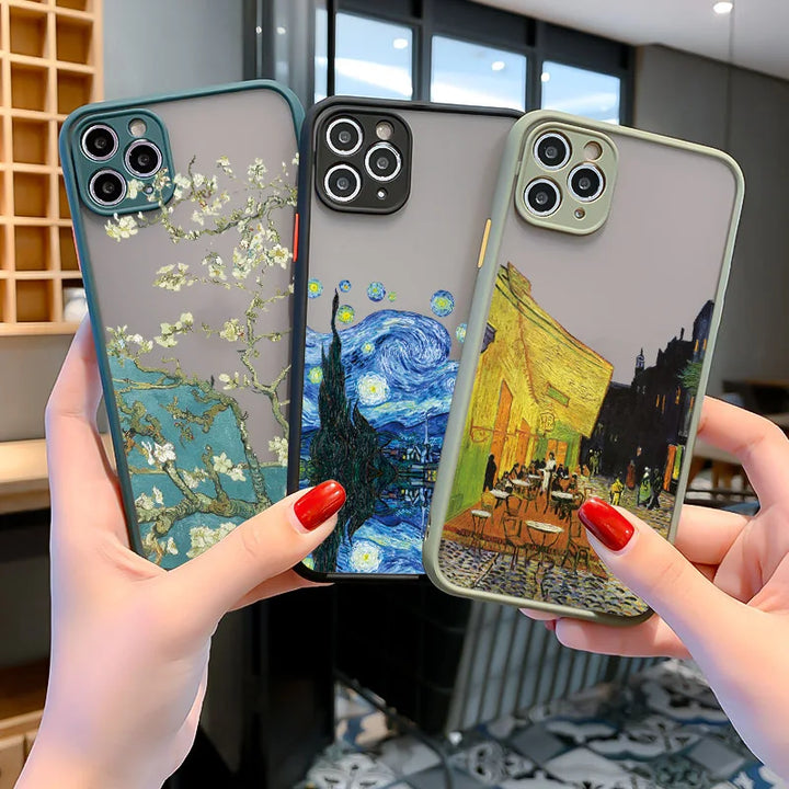 Three of Van Gogh's famous paintings as iPhone cases