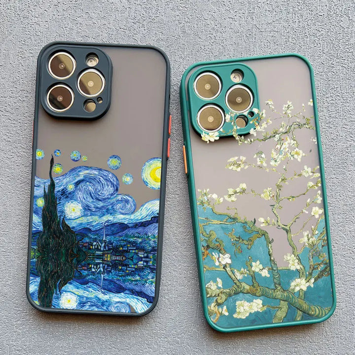 Two of Van Gogh's famous paintings as iPhone cases