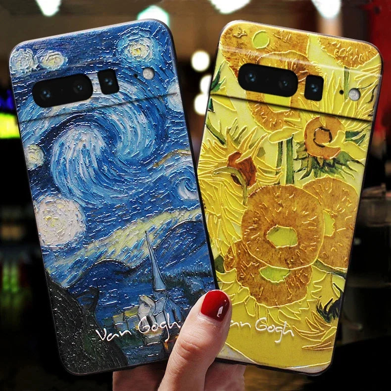 Two Van Gogh 3d cases for google pixel