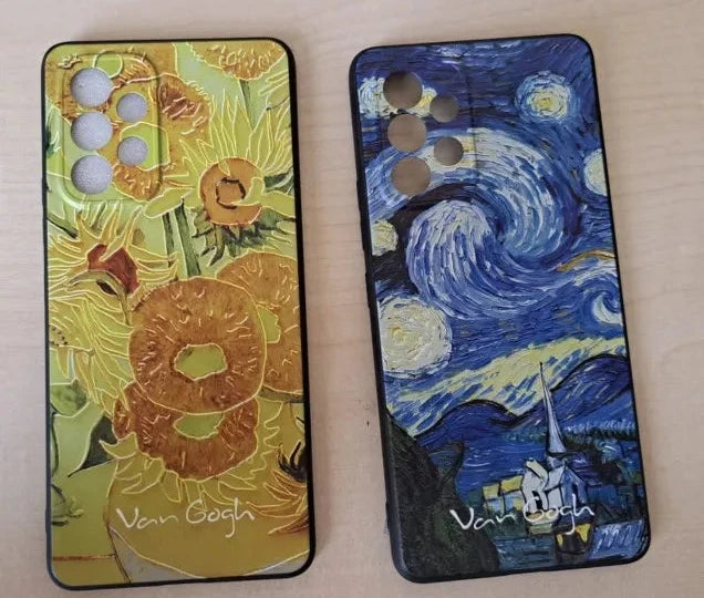 Two of Van Gogh's famous paintings as samsung cases