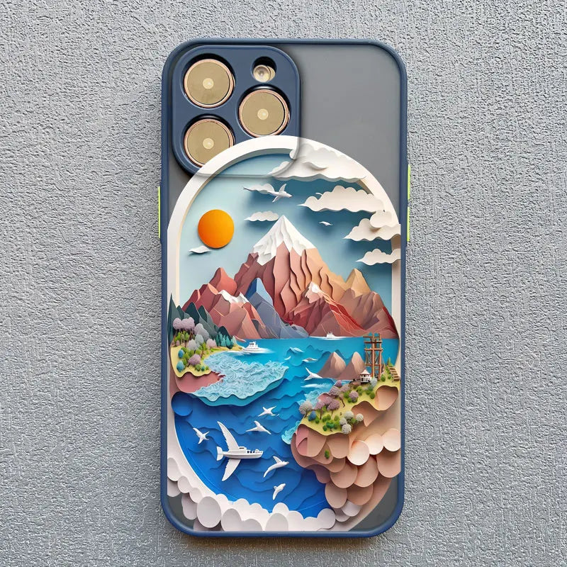 mountain theme phone case