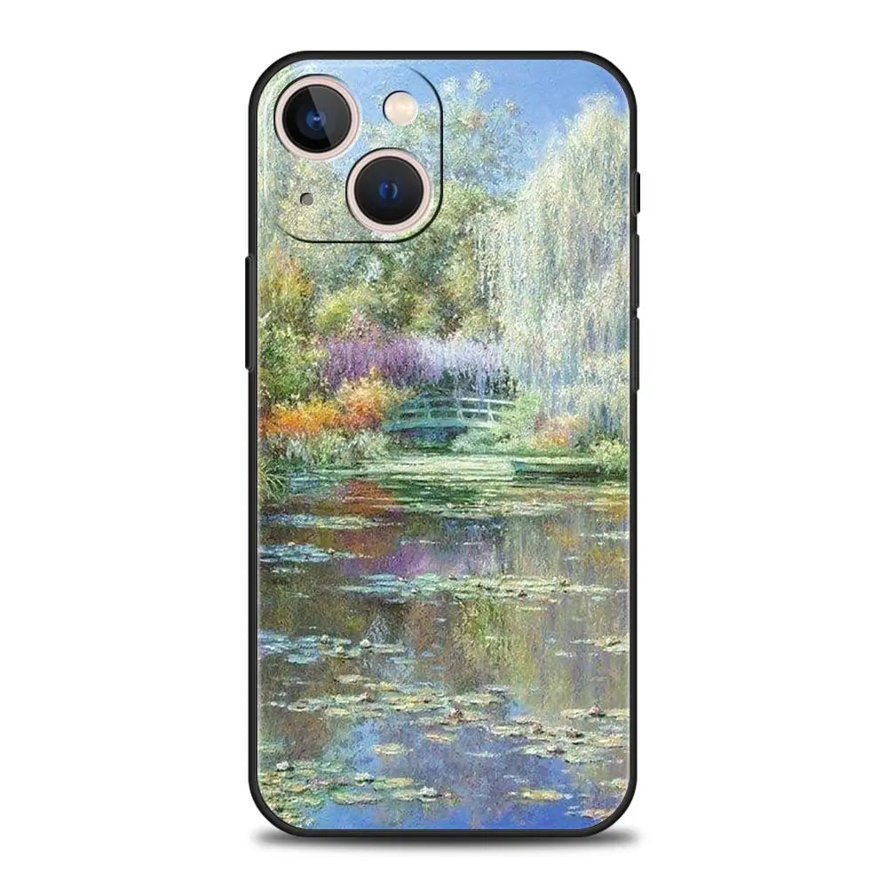 Phone case of Monet's Water Lilies and Japanese Bridge